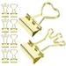 10pcs Mini Binder Clips Binder Clips Colored Bills Clips Document Clips Metal Bill Clips Small Binder Clips