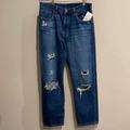 Levi's Jeans | Levi’s Classic 501 High-Rise Distressed High Rise Straight Leg Jean 31 | Color: Blue | Size: 31