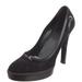 Gucci Shoes | Gucci Black Suede Platform Pumps. | Color: Black | Size: 6.5
