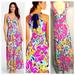 Lilly Pulitzer Dresses | Lilly Pulitzer Amada Maxi Dress Size Xs | Color: Blue/Pink | Size: Xs