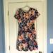 J. Crew Dresses | J. Crew Short Sleeve Floral Fit And Flare Dress 18134 | Color: Blue/Red | Size: 4