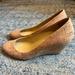 Kate Spade Shoes | Kate Spade Halle Too Wedges - Size 6.5 Natural Cork | Color: Gold/Tan | Size: 6.5