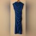 Anthropologie Dresses | Anthropolgie The Maya Ruched Cowl-Neck Dress Size Xxs | Color: Blue | Size: Xxs