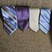 Michael Kors Accessories | 4 Michael Kors 100% Silk Ties. | Color: Blue/Purple | Size: Os