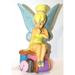 Disney Toys | Disney Tinker Bell Ceramic Coin Bank Spools Of Thread Button Thimble Rare 9 Inch | Color: Blue/Pink/Red/Silver | Size: Osg