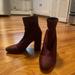 Jessica Simpson Shoes | Jessica Simpson Maroon Heeled Booties | Color: Purple/Red | Size: 8.5