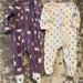 Disney Pajamas | Two Baby Footed Sleeper Purple Polar Bears Just One You-Minnie Mouse Disney 9 M | Color: Pink/Purple | Size: 9mb