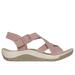 Skechers Women's Reggae Cup - Clean Lines Sandals | Size 8.0 | Blush Pink | Textile/Synthetic | Vegan | Machine Washable