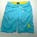 Polo By Ralph Lauren Swim | Boys Polo Ralph Lauren Swim Trunks Size Medium 10-12 Boys Aqua Blue Yellow Horse | Color: Blue/Yellow | Size: 10b