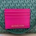 Michael Kors Bags | Michael Kors Large Pebbled Leather Card Holder Case Electric Pink Nwt | Color: Gold/Pink | Size: Large