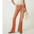 Anthropologie Jeans | Anthropologie Pilcro Rust Dessert Brown The Low Rise Icon Flare Jeans 25 | Color: Brown/Pink | Size: 25