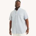 Nautica Men's Big & Tall Seersucker Striped Short-Sleeve Shirt Star Sapphire, 3XL