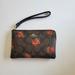 Coach Bags | Coach Floral Corner Zip Wristlet Wallet With Zipper Nwt | Color: Brown/Red | Size: Os