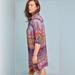 Anthropologie Dresses | Anthropologie Maeve 100% Silk Long Sleeve Casablanca Midi Shirt Dress | Color: Pink/Purple | Size: 2