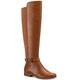 Style & Co. Womens Kimmball Faux Leather Tall Over-The-Knee Boots, Tan, 5
