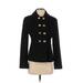 Ann Taylor LOFT Coat: Short Black Print Jackets & Outerwear - Women's Size 2