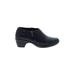 Easy Street Heels: Black Print Shoes - Women's Size 9 - Round Toe