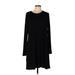 BCBGMAXAZRIA Casual Dress - Shift: Black Solid Dresses - Women's Size Large