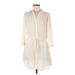 Babaton Casual Dress - Mini: Ivory Solid Dresses - Women's Size Medium