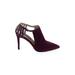 Steven by Steve Madden Heels: Burgundy Print Shoes - Women's Size 7 - Pointed Toe