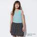 Kid's Airism Cotton Ribbed Cropped Bra Tank Top | Green | 9-10Y | UNIQLO US