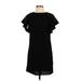 J.Crew Factory Store Casual Dress - Shift High Neck Short sleeves: Black Solid Dresses - Women's Size 00