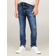 Slim-fit-Jeans TOMMY HILFIGER "SCANTON Y AUTHENTIC STRETCH" Gr. 14 (164), N-Gr, blau (authenticstretch) Jungen Jeans Kinder bis 16 Jahre