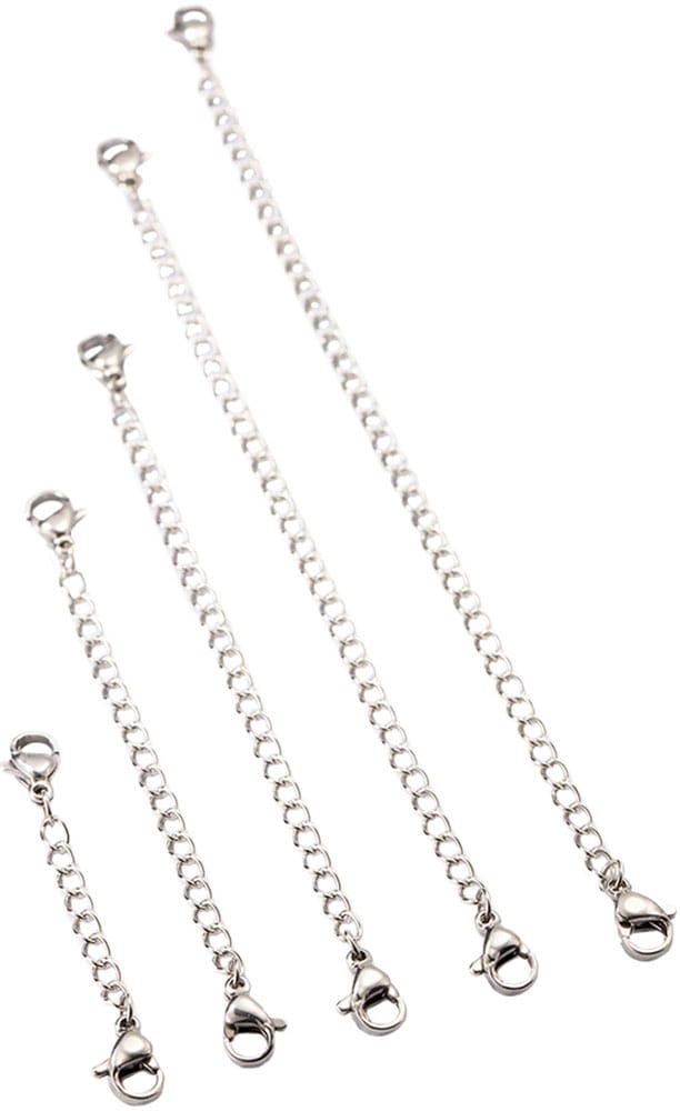 Kettenverlängerung FIRETTI "Schmuck Geschenk Verlängerung für Armbänder, Ketten und Fußketten", silber (silberfarben), Schmuck-WechselteileB:2mm, Edelstahl, Made in Germany, B:2mm Image