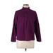 L.L.Bean Fleece Jacket: Short Purple Print Jackets & Outerwear - Women's Size Large