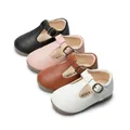 Chaussures en cuir multicolores pour filles chaussures pour enfants base plate chaussures