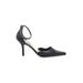 Diba Heels: D'Orsay Stiletto Cocktail Party Black Solid Shoes - Women's Size 8 1/2 - Pointed Toe