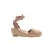 Dream Pairs Wedges: Tan Print Shoes - Women's Size 11 - Almond Toe