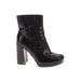 Rachel Zoe Boots: Black Print Shoes - Women's Size 7 1/2 - Round Toe