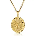 Collier pendentif Allah pour femmes et hommes mode religieuse cadeau de bijoux islamiques or