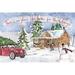 The Holiday Aisle® Christmas in the Woods I by Anne Tavoletti - Wrapped Canvas Print Paper/Metal | 32" H x 48" W | Wayfair