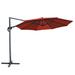 Arlmont & Co. Roma 139 Umbrella in Red | 92 H x 139 W x 139 D in | Wayfair 8B363D8E1AA3457C9FA787DF00C87253