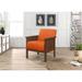 Armchair - Red Barrel Studio® Belkys 31.31" Wide Armchair Linen in Brown | 32.31 H x 31.31 W x 27.29 D in | Wayfair