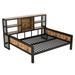 17 Stories Craigmere Daybed Wood/Metal in Black/Brown | 42.1 H x 80.1 W x 67.1 D in | Wayfair 135152826129400FBBEF185085E8E488