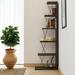 17 Stories Daquane Corner Bookcase Metal in Black | 59.1 H x 19.7 W x 8.7 D in | Wayfair E42169CD677841778654CC64AB1BA9D5