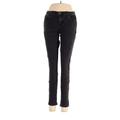 Red Blue Denim Jeans - Mid/Reg Rise: Black Bottoms - Women's Size 9