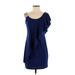 Betsy & Adam Cocktail Dress: Blue Dresses - Women's Size 2 Petite