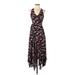 A.L.C. Casual Dress - Midi Plunge Sleeveless: Black Dresses - Women's Size 2