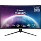 MSI G32CQ5P 31,5 Zoll (80cm) WQHD Curved Gaming Monitor - 1500R 2560 x 1440 VA Panel, 170Hz / 1ms, Adaptive Sync, 3-Fach Verstellbarer Standfuß - DP 1.2a, HDMI 2.0b CEC