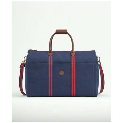 Brooks Brothers Men's Garment Bag in Cotton Canvas | Navy