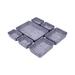 Christmas Gifts Clearance! SHENGXINY Storage Drawers Clearance Desk Drawer Organizers Trays Felts Storage Bins Drawers Dividers Drawers Organizer Bins 7 Pack Gray