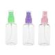 HOMEMAXS 10pcs 30ml Refillable Transparent Travel Perfume Atomizer Bottles Pump Spray Bottles (Random Color)