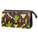 OWNTA Cinco De Mayo Plants Pattern Makeup Organizer Travel Pouch: Lightweight Microfiber Leather Cosmetic Bag