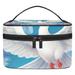 Peace Dove Pattern Relavel Cosmetic Tote Bags Printed Design Large Capacity Makeup Bag Makeup Organizer Travel Cosmetic Pouch Toiletry Case Handbag for Daily Use
