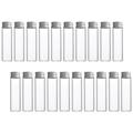 20Pcs Small Glass Jars Clear Glass Bottles with Lid Convenient Sample Bottles Anti-leak Storage Jars