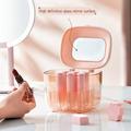 Home & Kitchen Storage Clearance! WJSXC Transparent Cosmetic Storage Box Suitable For Lipstick Brushes Bottles Etc. Transparent Box Display Stand Makeup Brush Travel Box Small Pink